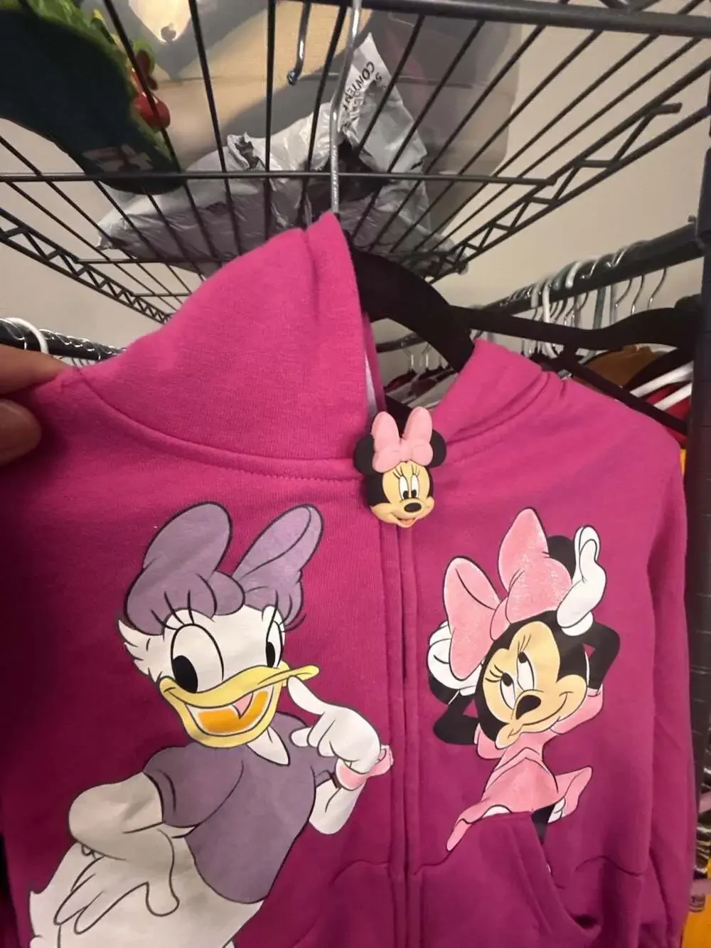Disney Junior Girl's Long Sleeve Full Zip Hooded Character Jacket
